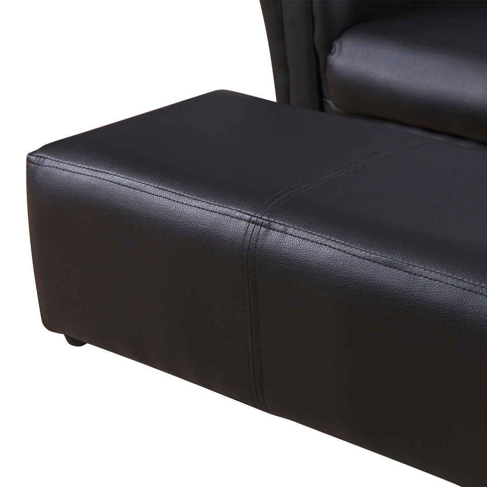 image 1 of HOMCOM Kids Twin Sofa 2 Seater Toddler Chair Double Seat Armchair w/ Footstool 