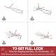 image 6 of HOMCOM 6FT Prelit Artificial Christmas Tree w/ Warm White Light Xmas Decoration