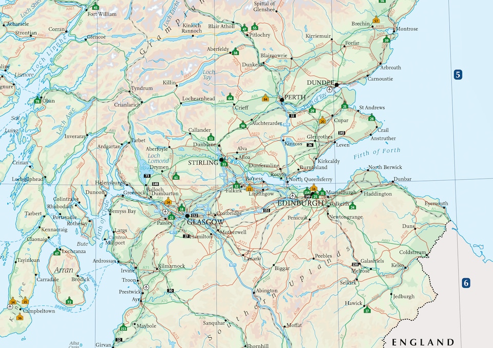 image 1 of Whisky Map Of Scotland