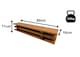 image 8 of Bamboo Camping Table 4 Folding 80cm x 60cm