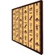 image 2 of Eye of horus, pharaoh, flowers, pyramid, bird, ankh (Picture Frame) Black | L