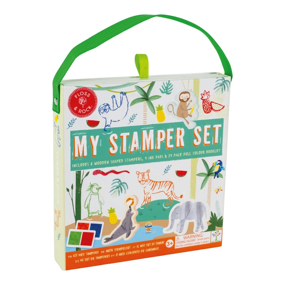 image 1 of Floss & Rock My Stamper Activity Set - Jungle Animals