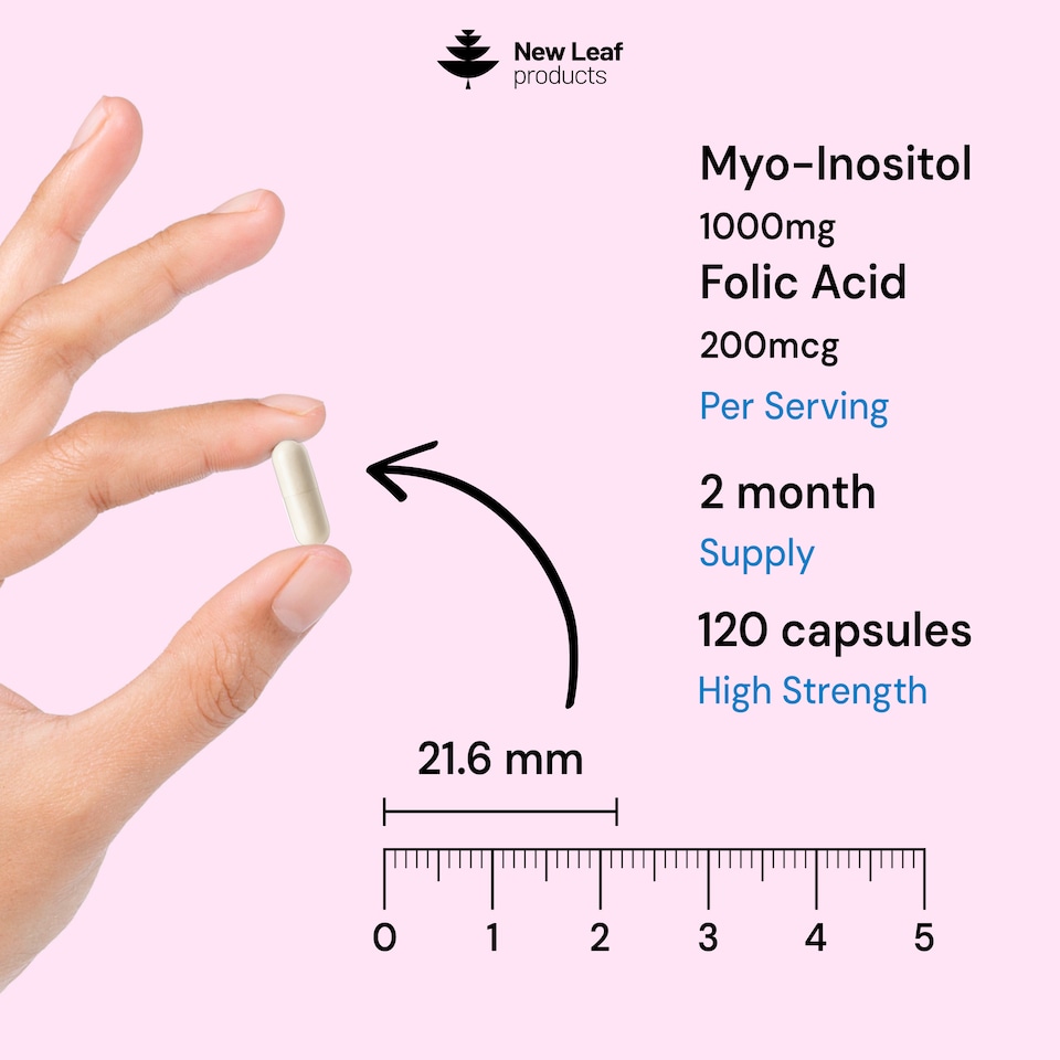 image 1 of Myo-Inositol PCOS Supplement + Folic Acid & B12