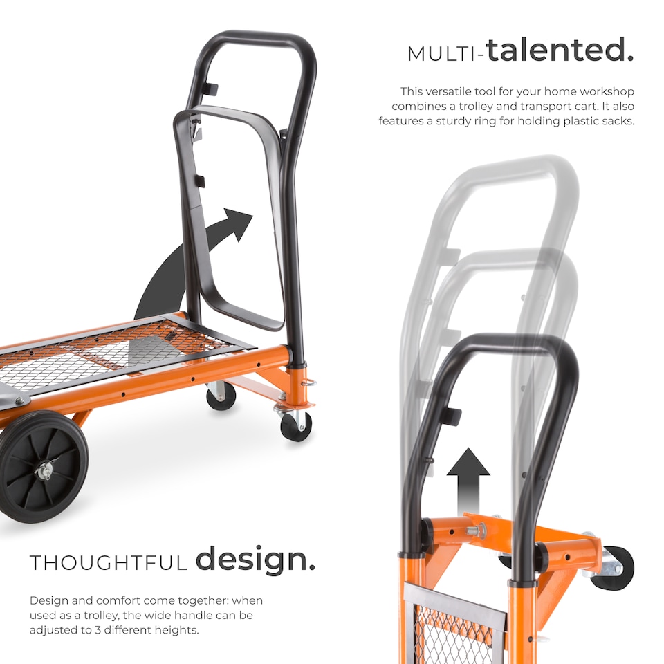 image 1 of Sack Barrow - 2 in 1 hand truck, 80 kg load capacity