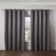 image 2 of Royal Damask Elegant Woven Blackout Eyelet Curtains 116cm x 137cm Silver Grey | Grey