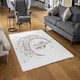 image 2 of Dream Catcher with Crescent Moon (Rug) Black | Large: 140x200cm