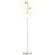 image 1 of HOMCOM Modern Tree Floor Lamp with 3 Light, for Living Room Bedroom, Silver