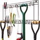 image 1 of 11 Space Tool Rack Hook Wall Mounted Hanger Two Tier Shed Garage Storage Black
