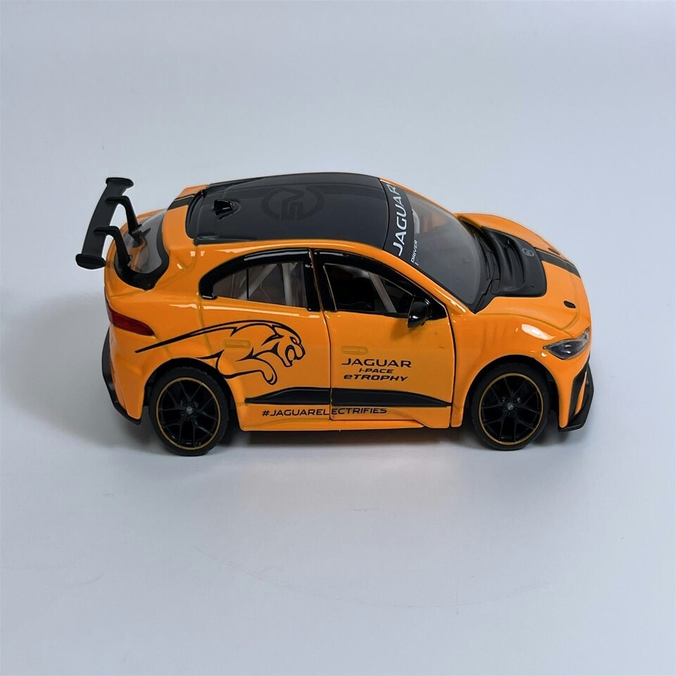 image 1 of Jaguar I Pace e Trophy Orange LHD 1:36 Scale Pull & Go Tayumo 36100024