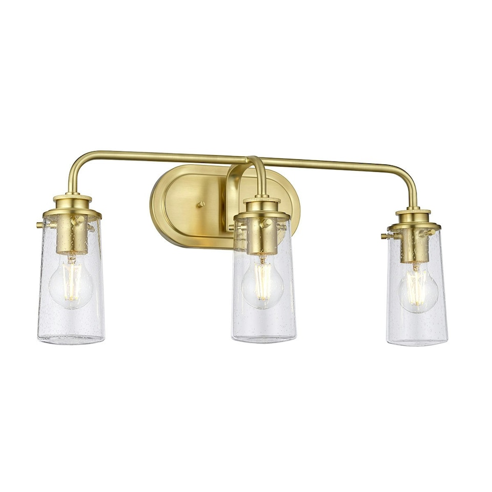 image 1 of Kichler Braelyn 3 Light Wall Light Brushed Brass IP44