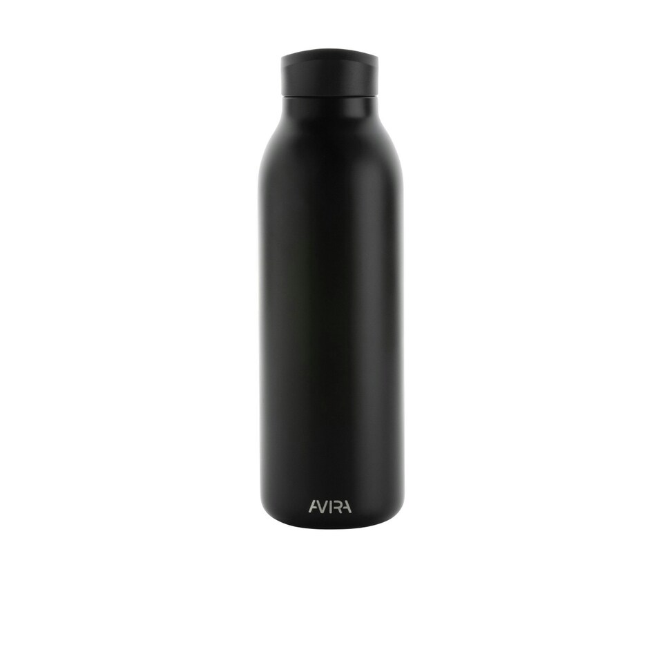image 1 of Avira Avior Recycled Stainless Steel 500ml Water Bottle - Black - One Size Black | One Size