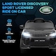 image 3 of AIYAPLAY Licensed Land Rover, Kids Electric Car w/ Remote, Music, Black
