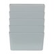 image 1 of Wham Studio 5 x 1.4L Deep Rectangular Plastic Storage Baskets Ice White Grey