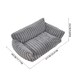 image 7 of Living and Home Plush Pet Sofa Bed with Removable Cover, Soft Cushion for Cats & Dogs | Grey | M