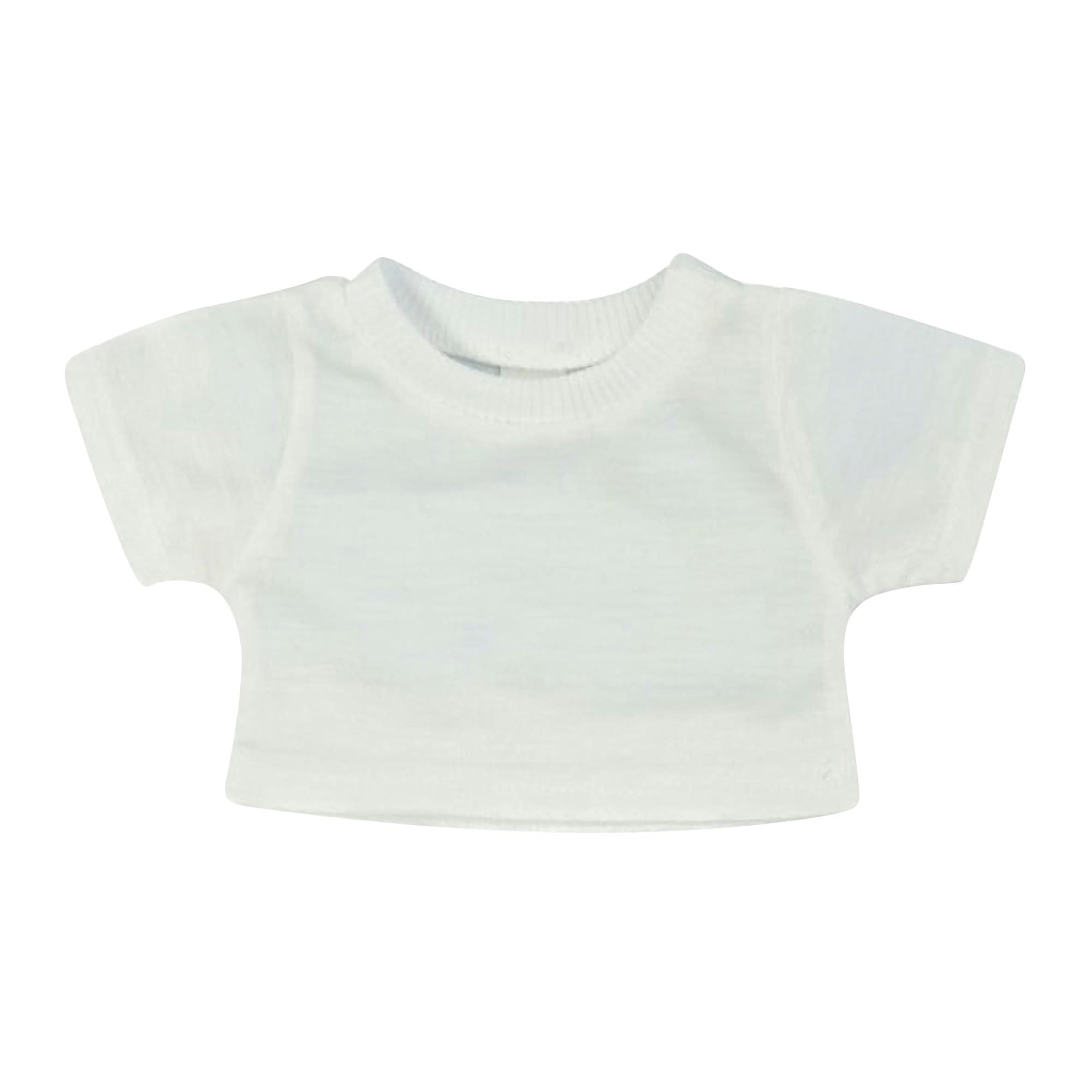 Mumbles Teddy Bear T-Shirt Accessory - Sublimation White - M