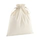 image 1 of Westford Mill Organic Cotton Drawstring Bag - Natural - 15cm x 10cm Cream | 15cm x 10cm