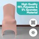image 5 of Chair Cover Spandex Polyester Stretch Fabric Dining Slipcovers - 10pcs