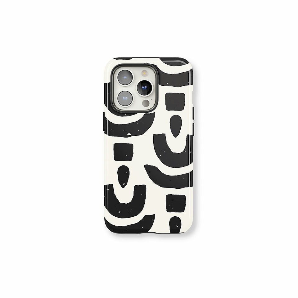 image 1 of Abstract Shapes Phone Case | Black | iPhone 15 Pro
Tough | iPhone 15 Pro
Tough