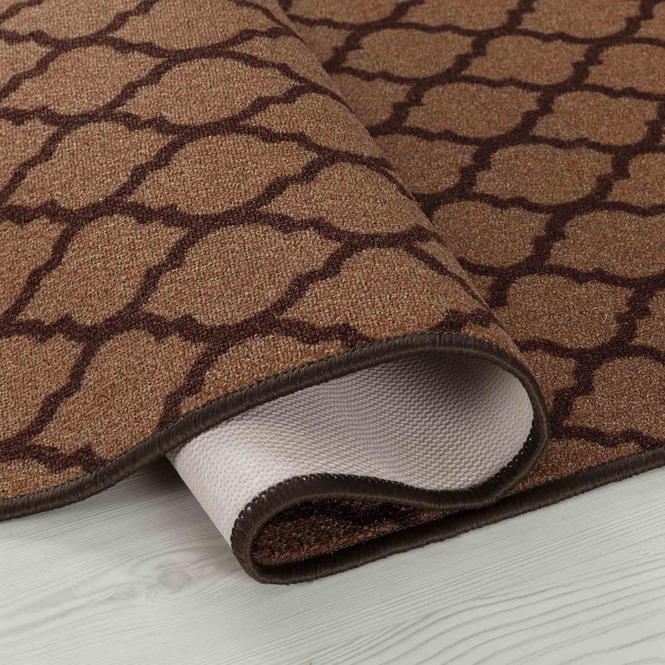 image 1 of Machine Washable Trellis Design Anti Slip Doormats - Runners