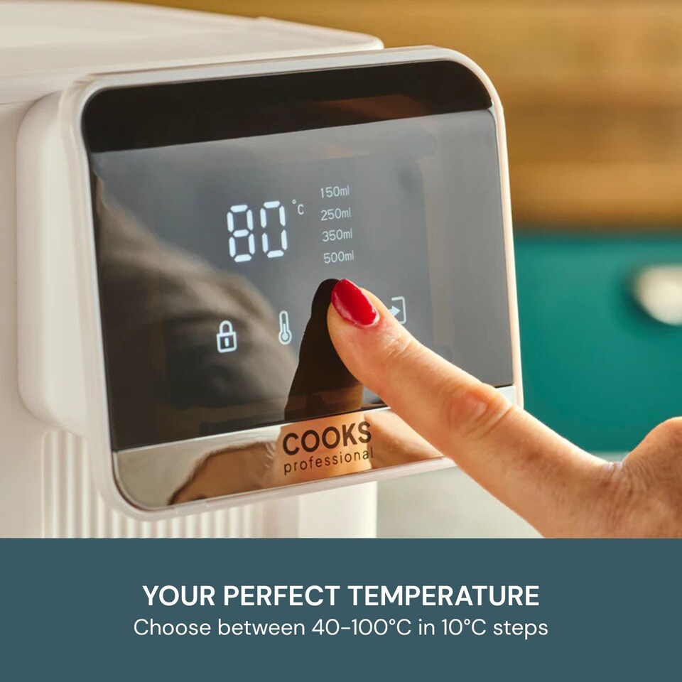 image 1 of Cooks Professional 2.5L Digital Hot Water Dispenser with Adjustable Temperature & Volume
