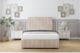 image 2 of Sloomy Langston Sand Naples Divan Bed Base No Drawers With 54 Inch Floor Standing Headboard & 12 Inch Matching Footboard | Cream | Sand | Single | 1