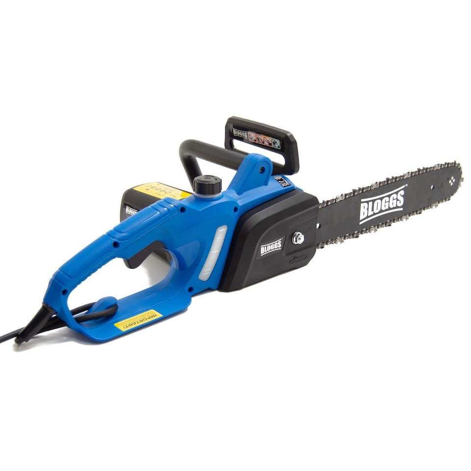image 1 of Bloggs 1600W Electric Chainsaw, Log Cutting & Firewood Preparation, 14-inch Bar Length