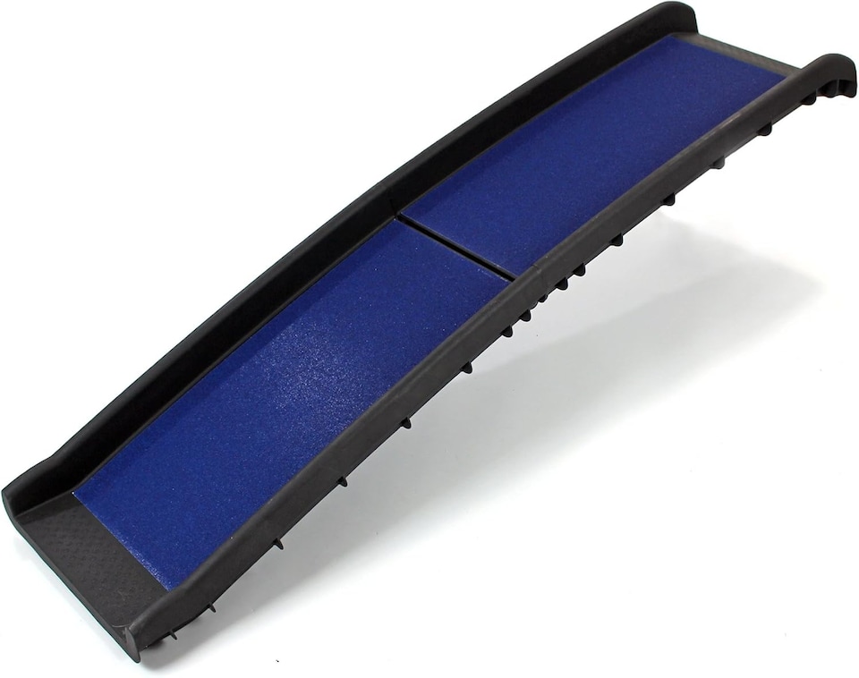 image 1 of Blue Lightweight Folding Travel Pet Ramp