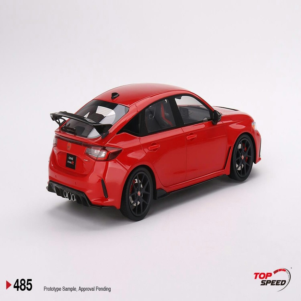 image 1 of Honda Civic Type R Rallye Red LHD 2023 1:18 Scale TSM TS0485