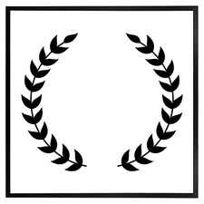 Olive branches (Picture Frame) Black | S
