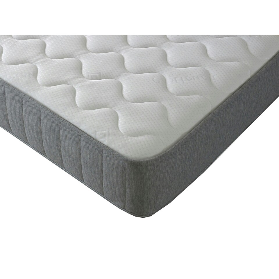 image 1 of Castle Essential Sprung Mattress - 8-Inch Deep, Soft Feel Grey | Small Double
