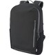 image 3 of Aqua Recycled Water Resistant 21L Laptop Backpack - Solid Black - One Size