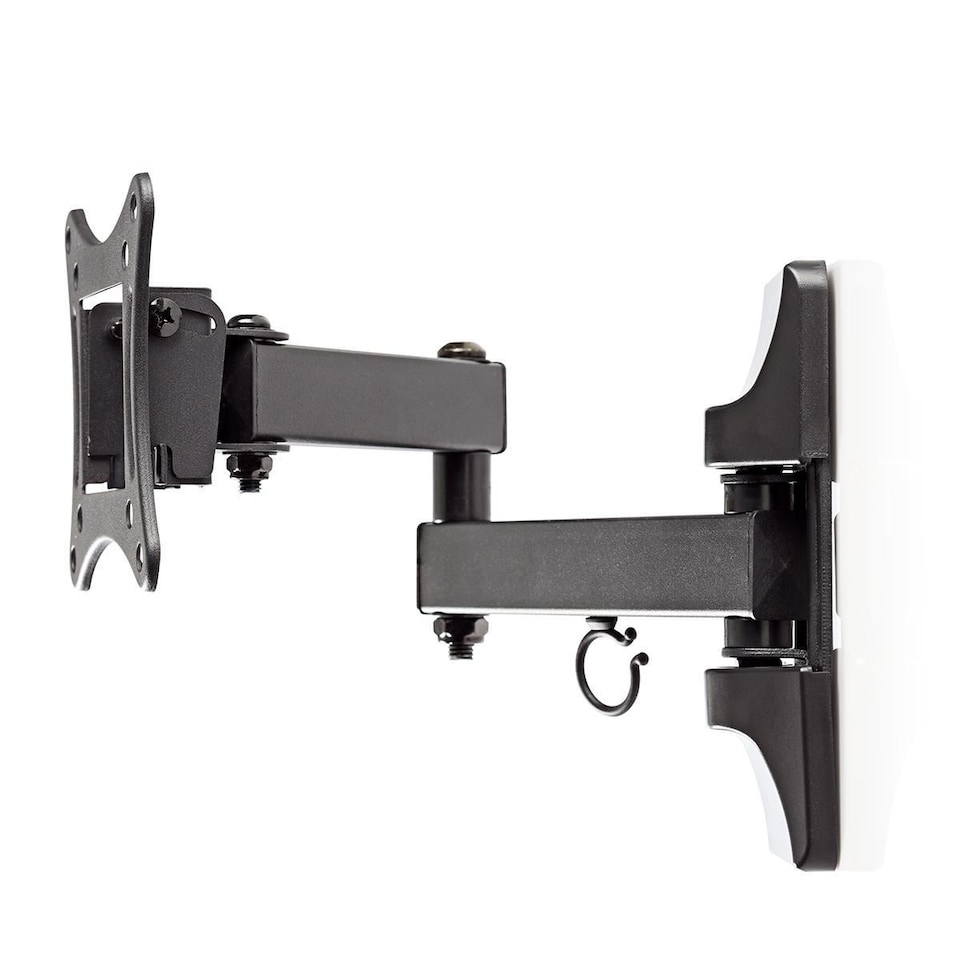 image 1 of Nedis Full Motion TV Wall Mount 13-27 Inch Swivel Tilt Bracket, 180° Rotation, Extendable Arm 350mm, VESA Compatible, 15kg Capacity