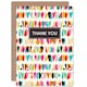 image 1 of Bright Shapes Pattern Thank You Card