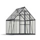 image 1 of 8 x 8 Feet Balance Greenhouse - Polycarbonate - L247 x W244 x H229 cm - Grey