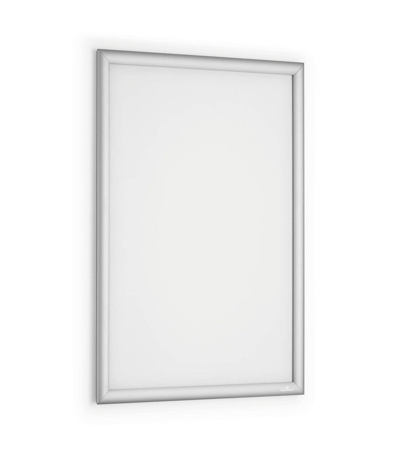 image 1 of Durable Aluminium Snap Frame Retail Clip Poster Holder Notice Board | A2 Silver | Silver