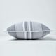 image 2 of Homescapes Cotton Striped Monochrome Cushion Cover Morocco - 45 x 45 cm | Grey | Monochrome | 45 x 45 cm