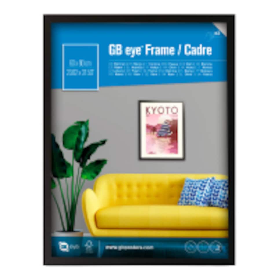 image 1 of GB Eye Contemporary Wooden Black Picture Frame - 60 x 80cm