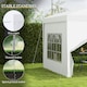 image 5 of Outsunny 3mx3m Pop Up Gazebo Party Tent Canopy Marquee with Storage Bag Blue