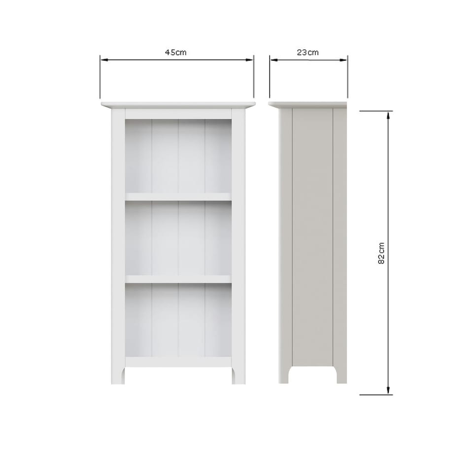 image 1 of Palma 3 Tier Bookcase Pure White White