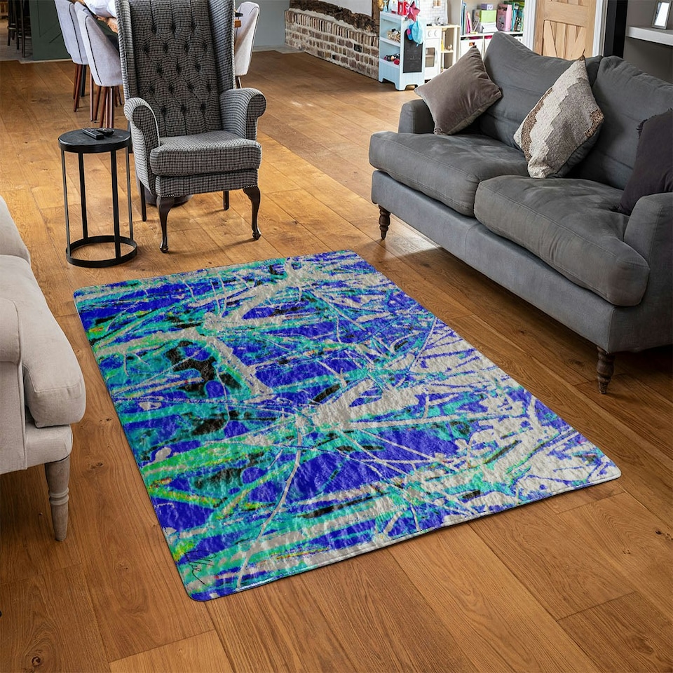 image 1 of Thames la paris (Rug) Blue | XL: 160x230cm