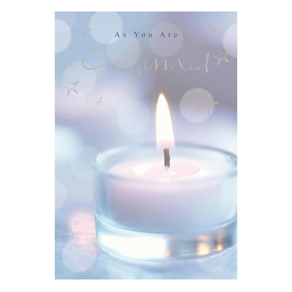image 1 of As You Are Confirmed Foil Finished Male Confirmation Card