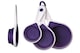 image 1 of Zing Set of 4 Collapsible Purple Silicone Measuring Cups