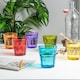 image 4 of Rink Drink 305ml Coloured Water Glasses - 6 Colours - Drinking Glasses Tumblers Stackable Glasses Dishwasher Safe Clear