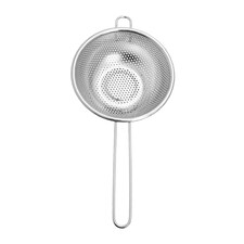 Buckingham Stainless Steel Micro-perforated Deep Colander / Strainer 16.5 cm Long Handle