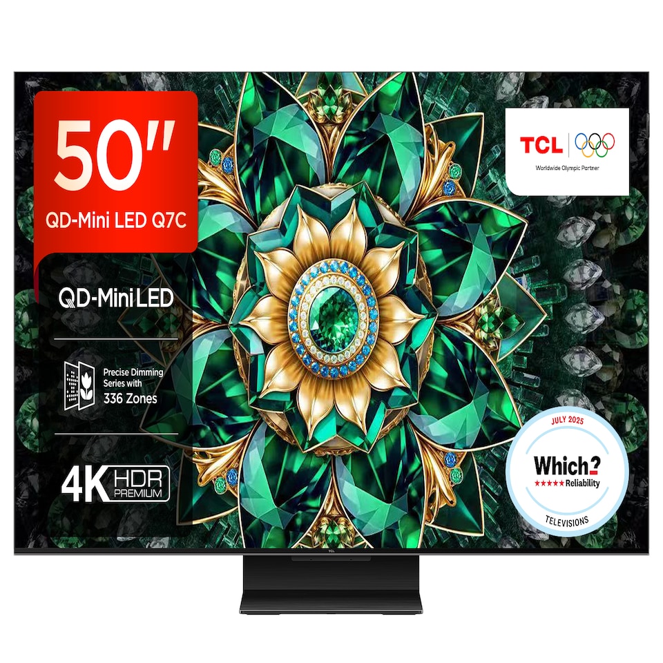 image 1 of TCL 50Q7C-UK TV 127 cm (50") 4K Ultra HD Smart TV Wi-Fi Metallic 2000 cd/m²
