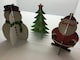 image 9 of 25cm Christmas Table Decoration Festive Centre Piece Santa Snowman Tree xmas