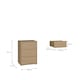 image 7 of Alice Springs Bedside Cabinet with 3 Drawers Push-to-Open in Elegancia Oak