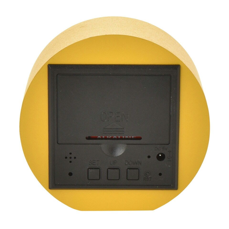 image 1 of Interval LED Alarm Clock - Yellow Yellow