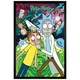 image 1 of Black Wooden Framed  Rick and Morty Watch Maxi Poster