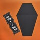 image 1 of Halloween Black Coffin Grazing Board with Card Sign 47cm